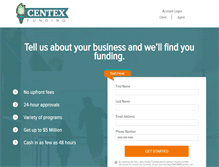 Tablet Screenshot of centexfunding.com